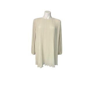 Abercrombie& Fitch Satin Plisse Easy Mini Micro Accordion Pleated Dresss